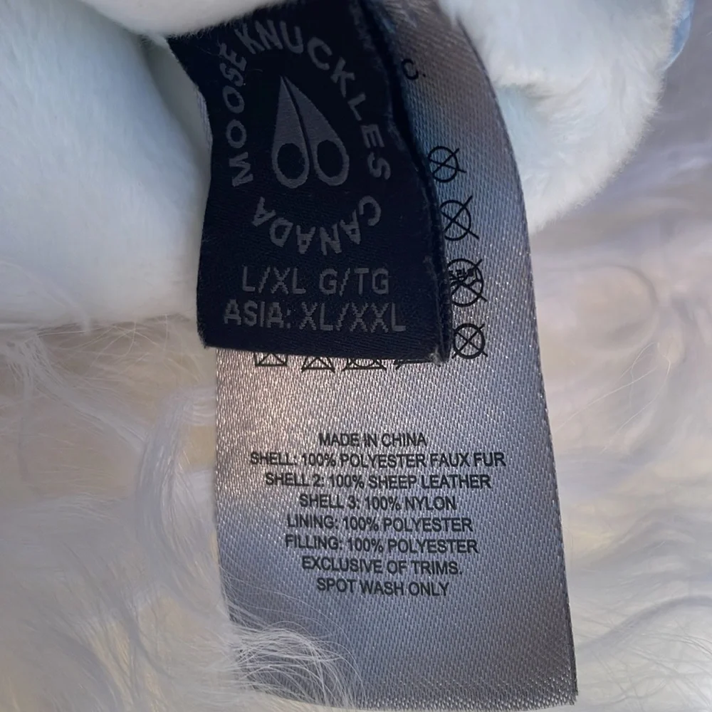 Moose Knuckles Bunny Mittens - Baby Blue Faux Fur - Picture 8 of 12